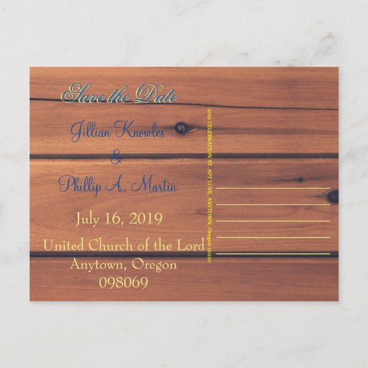 Barn Wall 3d Monogram Aankondigingskaart (Achterkant)