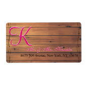 Barn Wall 3d Monogram Etiket (Voorkant)