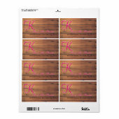 Barn Wall 3d Monogram Etiket (Full Sheet)