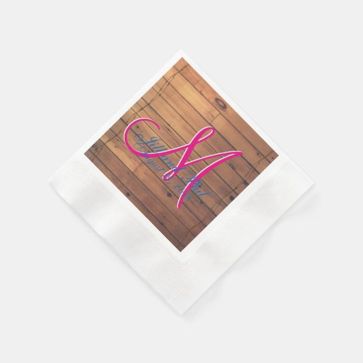 Barn Wall 3d Monogram Servetten (Hoek)
