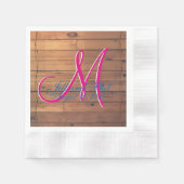 Barn Wall 3d Monogram Servetten (Voorkant)