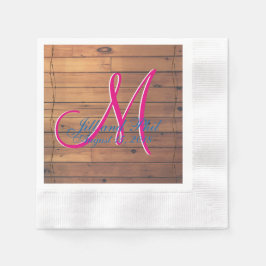 Barn Wall 3d Monogram Servetten
