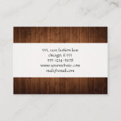 Barn Wall, hout, planken, timmerwerk, houtwerker Visitekaartje (Achterkant)