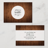 Barn Wall, hout, planken, timmerwerk, houtwerker Visitekaartje (Voorkant / Achterkant)