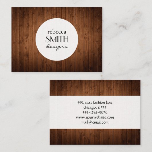 Barn Wall, hout, planken, timmerwerk, houtwerker Visitekaartje (Voorkant / Achterkant)