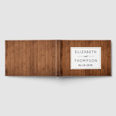 Barn Wall, houten planken, planken, echt huwelijk Gastenboek (Volledig)