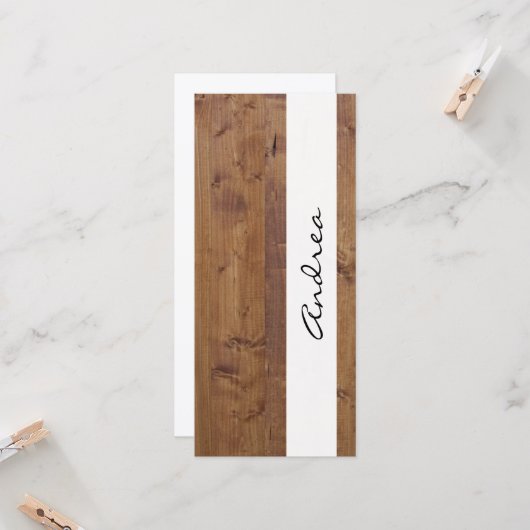Barn Wall, Wood, houten planken, Jouw naam (Voorkant / Achterkant in situ)