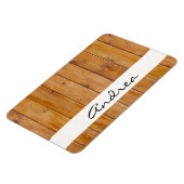 Barn Wall, Wood, houten planken, Jouw naam Magneet (Linkerzijde)
