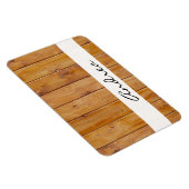 Barn Wall, Wood, houten planken, Jouw naam Magneet (Rechterzijde)