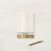 Barn Wall, Wood, houten planken, Jouw naam Post-it® Notes (Op bureau)