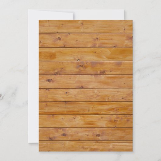 Barn Wall, Wooden Boards, Rustic Bat Mitzvah Kaart (Achterkant)