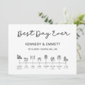 Barn Wedding Day Timeline Program Programmakaart