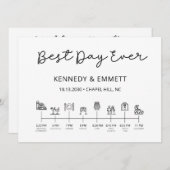 Barn Wedding Day Timeline Program Programmakaart