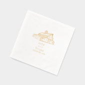 Barn Wedding Folie Servetten (Links)