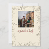 Barn Wedding Save the Dates Invitation Kaart (Achterkant)