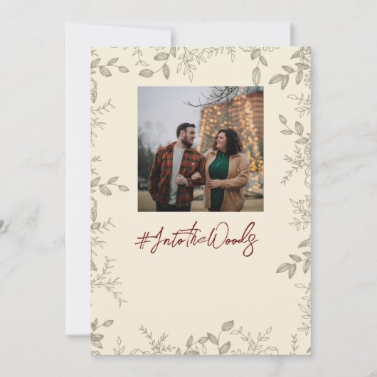 Barn Wedding Save the Dates Invitation Kaart (Achterkant)