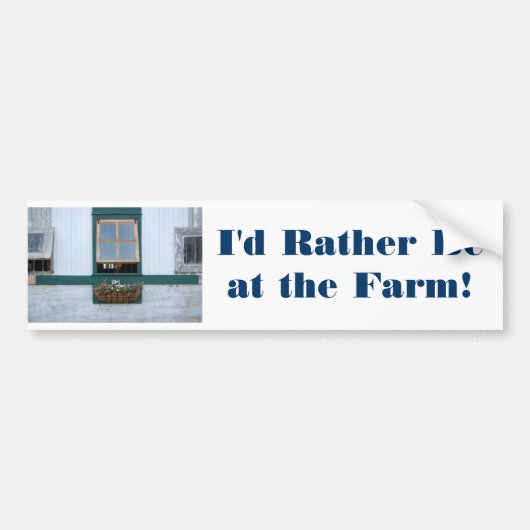 Barn-Window Bumpersticker (Voorkant)