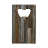 Barn Wood Bottle Open Creditcard Grootte Creditkaart Flessenopener (Achterkant)