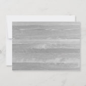 Barn wood daisy rustige bruiloft nodigt daisy uit2 kaart (Achterkant)