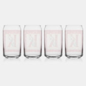 Barn Wood en Bandana Letter K Blikvorm Glas (Achterkant)