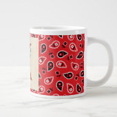 Barn Wood en Bandana Letter K Grote Koffiekop (Rechts)