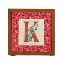 Barn Wood en Bandana Letter K