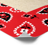 Barn Wood en Bandana Letter K Poster (Hoek)