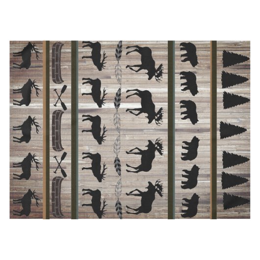 Barn Wood en Blanket Design door LH Tafelkleed (Voorkant (Horizontaal))