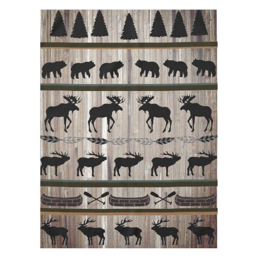 Barn Wood en Blanket Design door LH Tafelkleed (Voorkant)