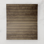 Barn Wood en String Lights Place Card Plaatskaartje (Binnenkant ongevouwen)