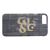  Barn Wood Gold om Sign Yoga Case-Mate iPhone Case (Achterkant (Horizontaal))
