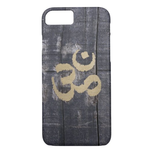  Barn Wood Gold om Sign Yoga Case-Mate iPhone Case (Achterkant)