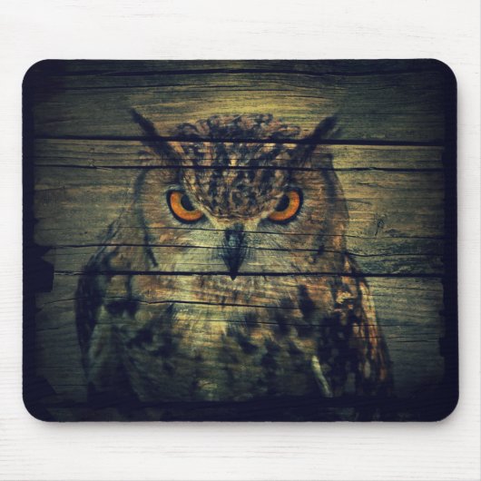 Barn Wood Gothic Wilde vogel Muismat (Voorkant)