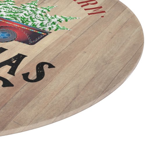 Barn Wood - kerstbomen Snijplank (Hoek)