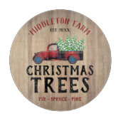 Barn Wood - kerstbomen Snijplank (Voorkant)