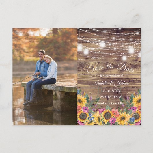 Barn Wood | Koord van de Foto van Lichten sparen d Briefkaart (Voorkant)