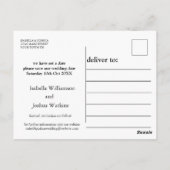 Barn Wood | Koord van lichten sparen de Datum Briefkaart (Achterkant)