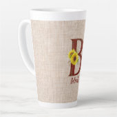 Barn Wood Letter B & Sunflower Latte Mok (Linkerhoek)