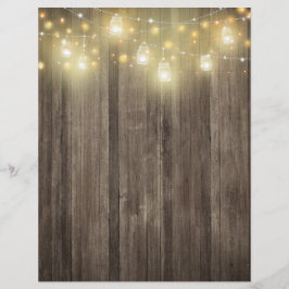 Barn Wood & Mason Jar Lights
