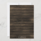 Barn wood mason jars rustige huisverwarming kaart (Achterkant)