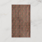 Barn Wood New Home Holiday | Verplaatsingsaankondi Visitekaartje (Achterkant)