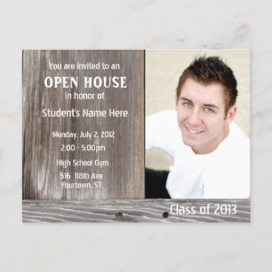 Barn Wood Open house briefkaart