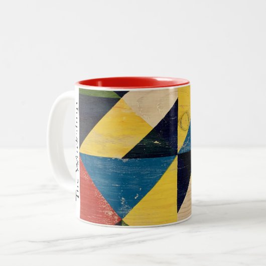 Barn Wood Painted Quilt Rustieke Workshop Mok (Voorkant links)