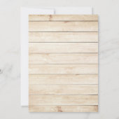 Barn Wood Rustic Black Rozen Housewarming Party Kaart (Achterkant)