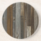 Barn wood Rustic Brown and Gray Zandsteen Onderzetter (Voorkant)