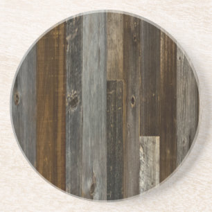 Barn wood Rustic Brown and Gray Zandsteen Onderzetter