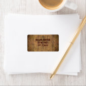 Barn wood Rustic Country cowboy Wedding Etiket (Insitu)