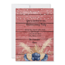 Barn Wood Rustic Dusty Flowers Housewarming Party