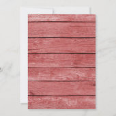 Barn Wood Rustic Dusty Flowers Housewarming Party Kaart (Achterkant)