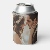 Barn wood Rustic Mountains Save the Date Photo Blikjeskoeler (Blikje Achterkant)